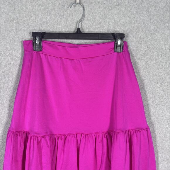 90s Kelle Skirt XL Pink Tiered Ruffle Pleated Pull On Dance Costume Ballet 80s‎ - Picture 2 of 8